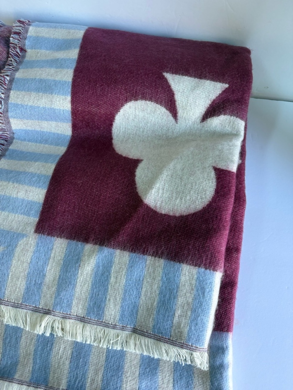 NWOT Anthropologie Woven Jacquard Patterned Throw Blanket - Picture 4 of 11